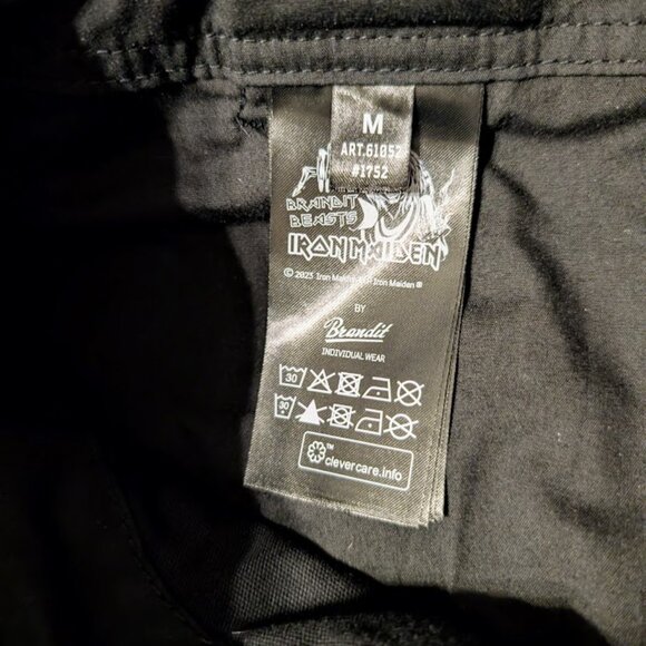 SOLD Brandit Iron Maiden Licensed Men's Shorts Number of the Beast Medium NWT - Picture 10 of 11